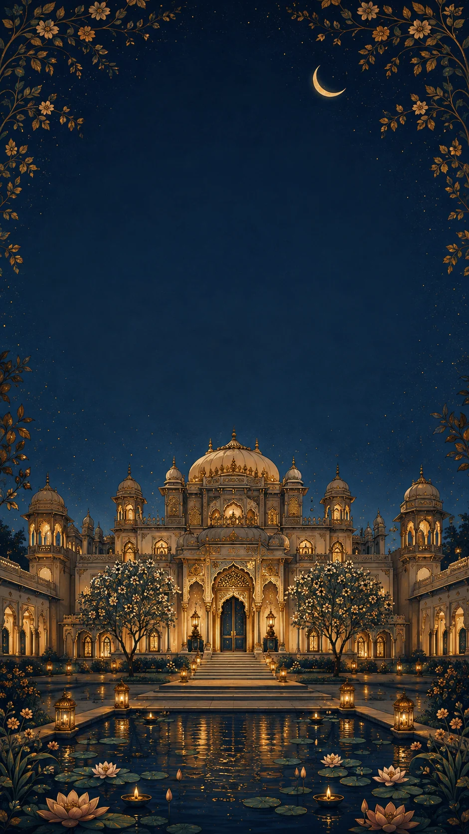 Neel Mahal wedding invitation template preview